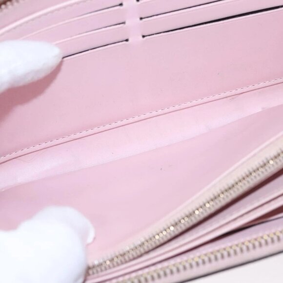 LOUIS VUITTON Monogram Vernis Zippy Wallet Rose Valerine M93522 LV Auth KD229 - Picture 9 of 16